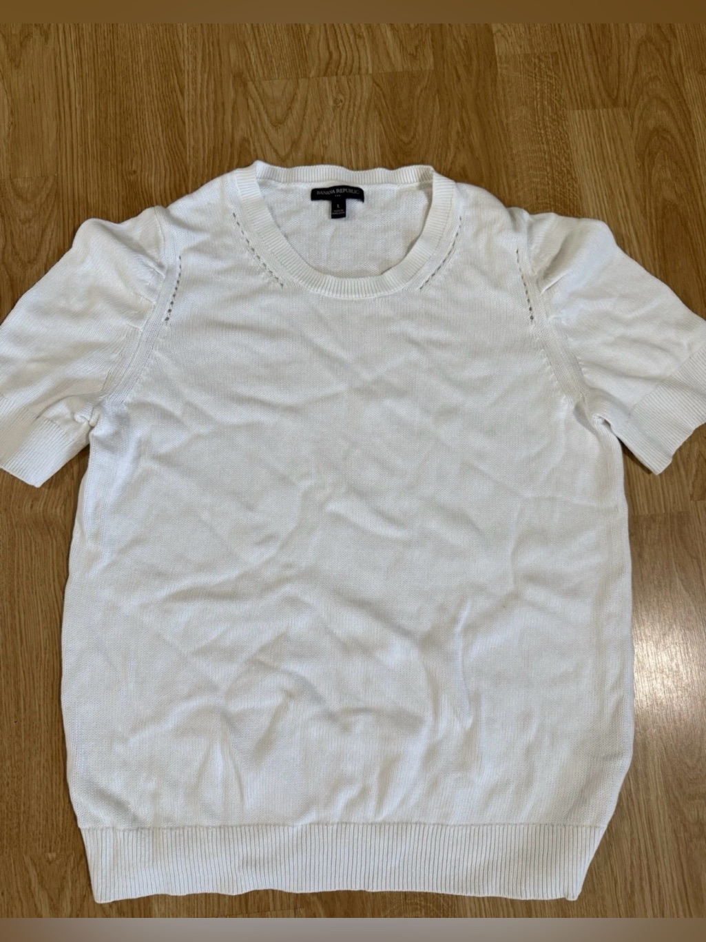 Banana Republic Knit Sweater Short Sleeve - Size Large